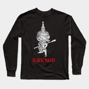 Thai temple conservation giant 2 Long Sleeve T-Shirt